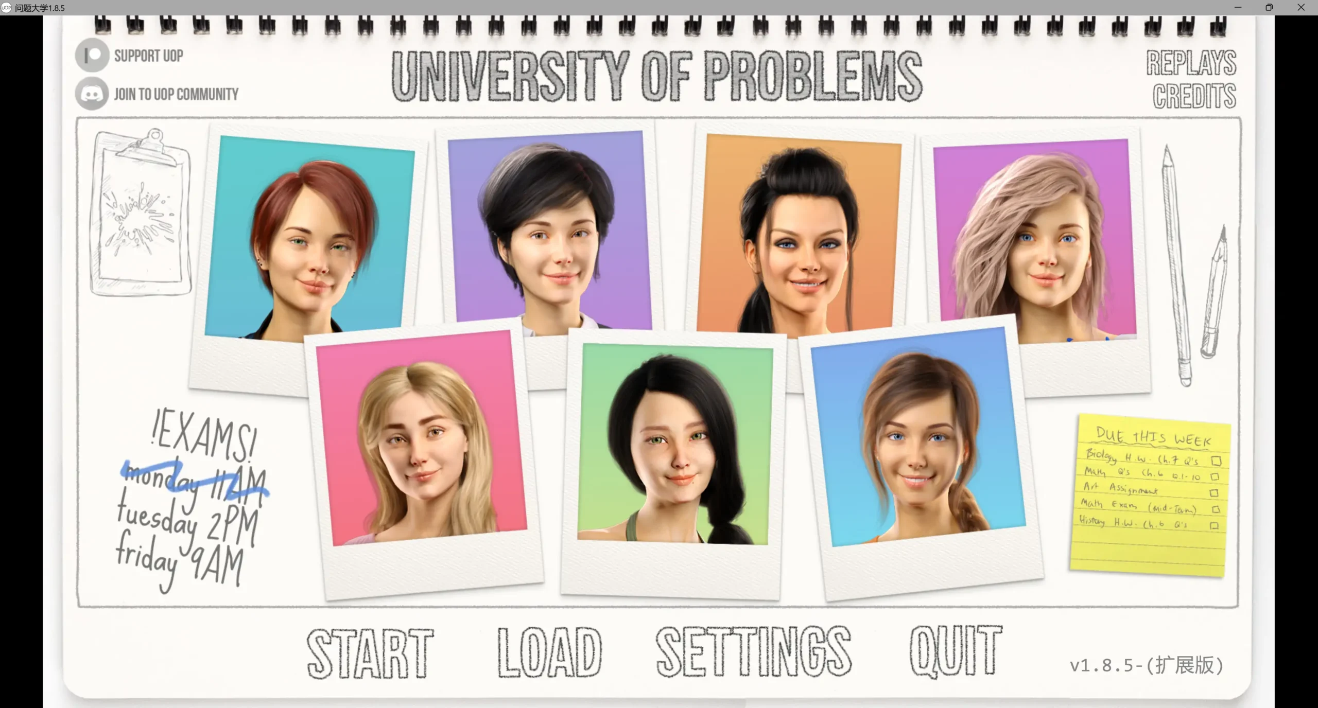 【欧美SLG/AI汉化/3D】学院情缘(别名:问题大学)1.8.5 AI汉化版【PC/13.5G/更新】University of Problems